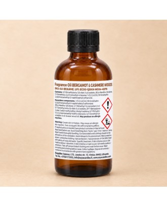 Aromatinis aliejus „Bergamotė ir kašmyro mediena“, 30 g