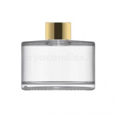 Reed Diffuser Bottle with Gold Cap, Clear, 250 ml