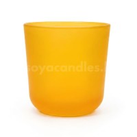Stiklinis indas žvakei, oranžinis, 220 ml