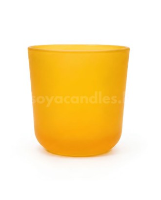 Stiklinis indas žvakei, oranžinis, 220 ml