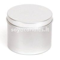 Round Aluminum Tin with Lid 65x50 mm, 125 ml