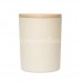 Glass Jar, Externally Matt Cream, 300 ml