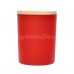 Glass Jar, Externally Matt Red, 300 ml
