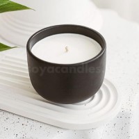 Ceramic Jar, Black, 10x7 cm