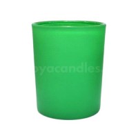 Stiklinė matine žalia išore, 300 ml