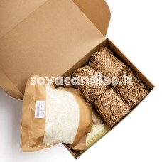 Žvakių gamybos rinkinys GINTARINIS (4 žvakės, bekvapės) su NatureWax C-3