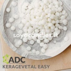 Sojų ir kokosų vaškas KERAVEGETAL EASY žvakėms indeliuose, 1 kg