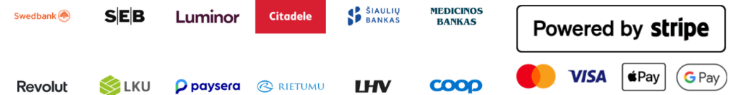 Apmokėjimo būdai